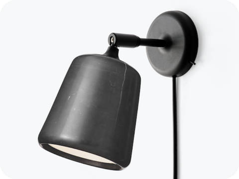 Material wall lamp