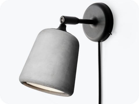 Material wall lamp