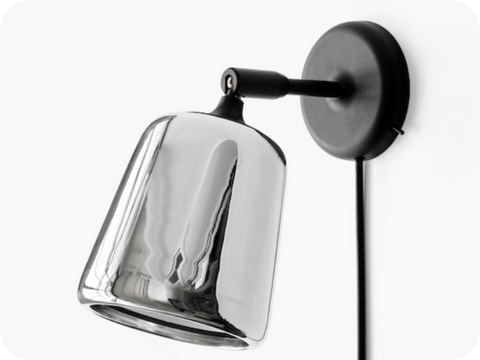 Material wall lamp