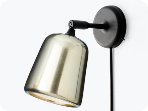 Material wall lamp