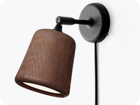 Material wall lamp