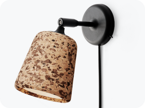 Material wall lamp