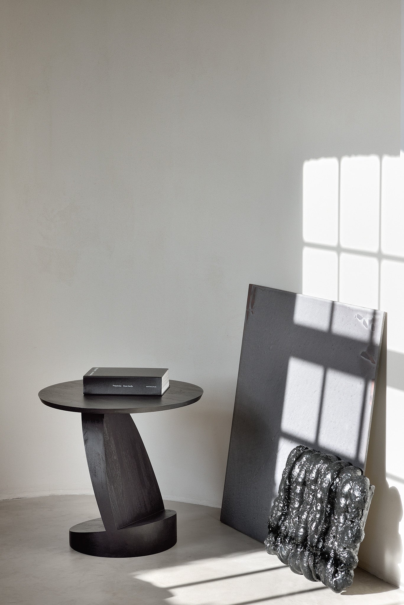 Oblic Teak Side Table