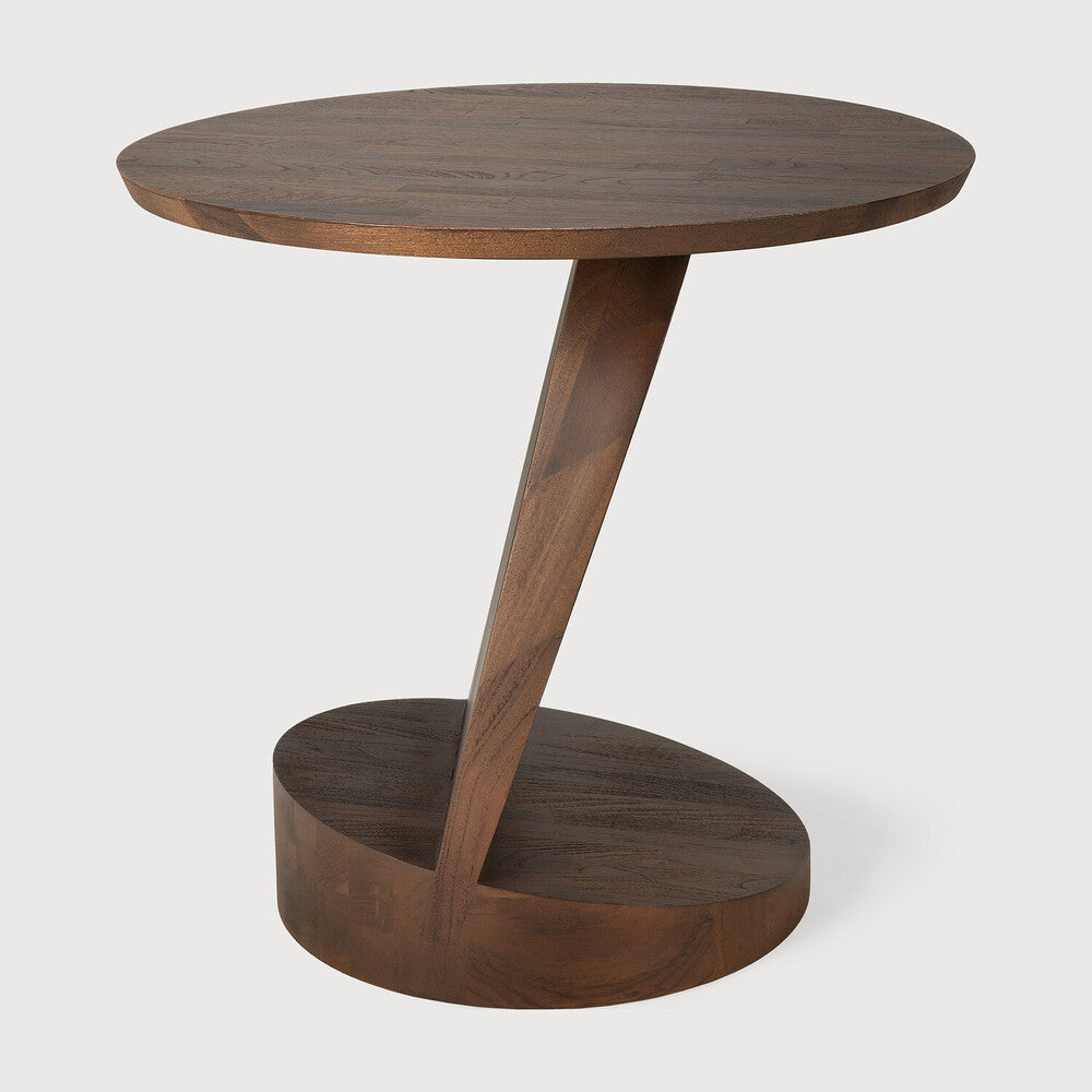 Oblic Teak Side Table