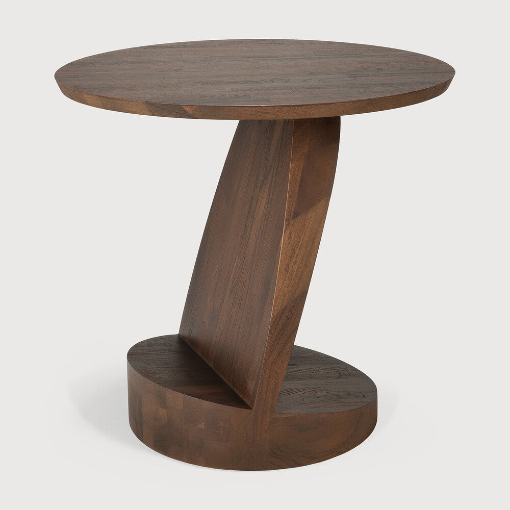 Oblic Teak Side Table