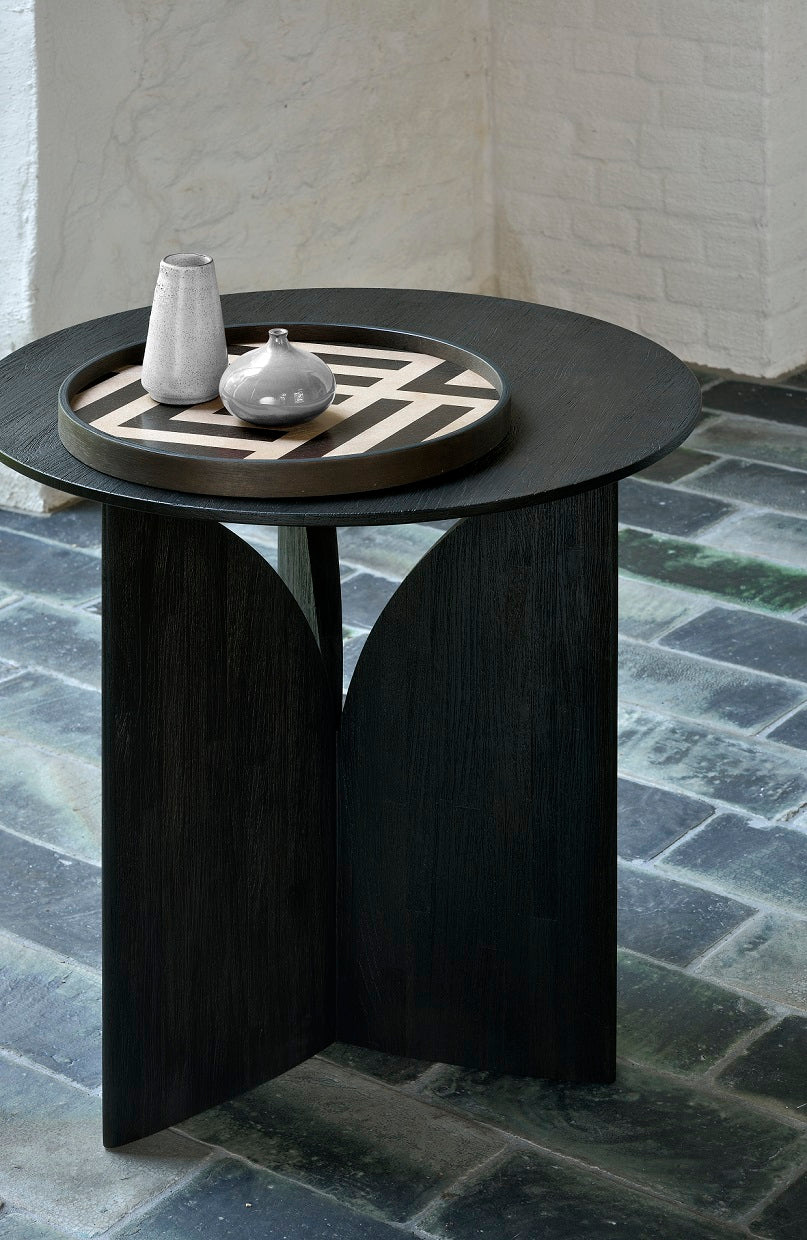 Oblic Oak Side Table