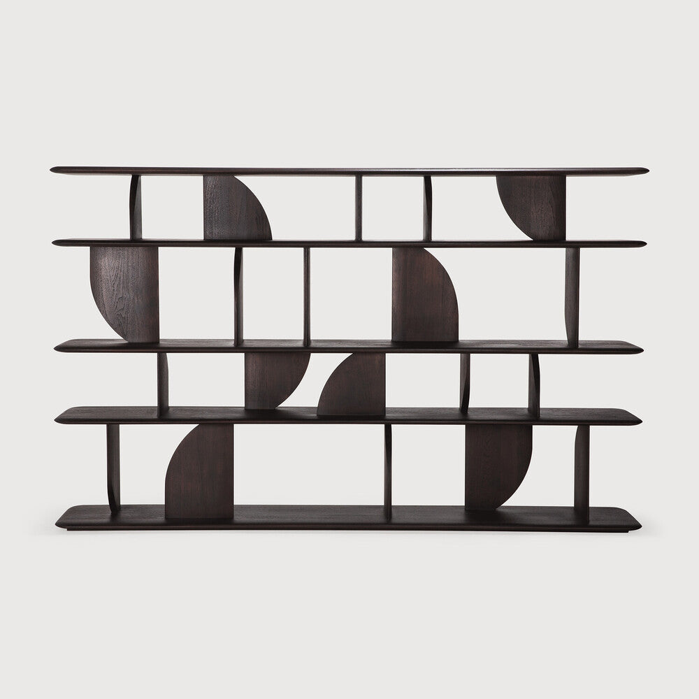 Geometric Modular Teak Rack