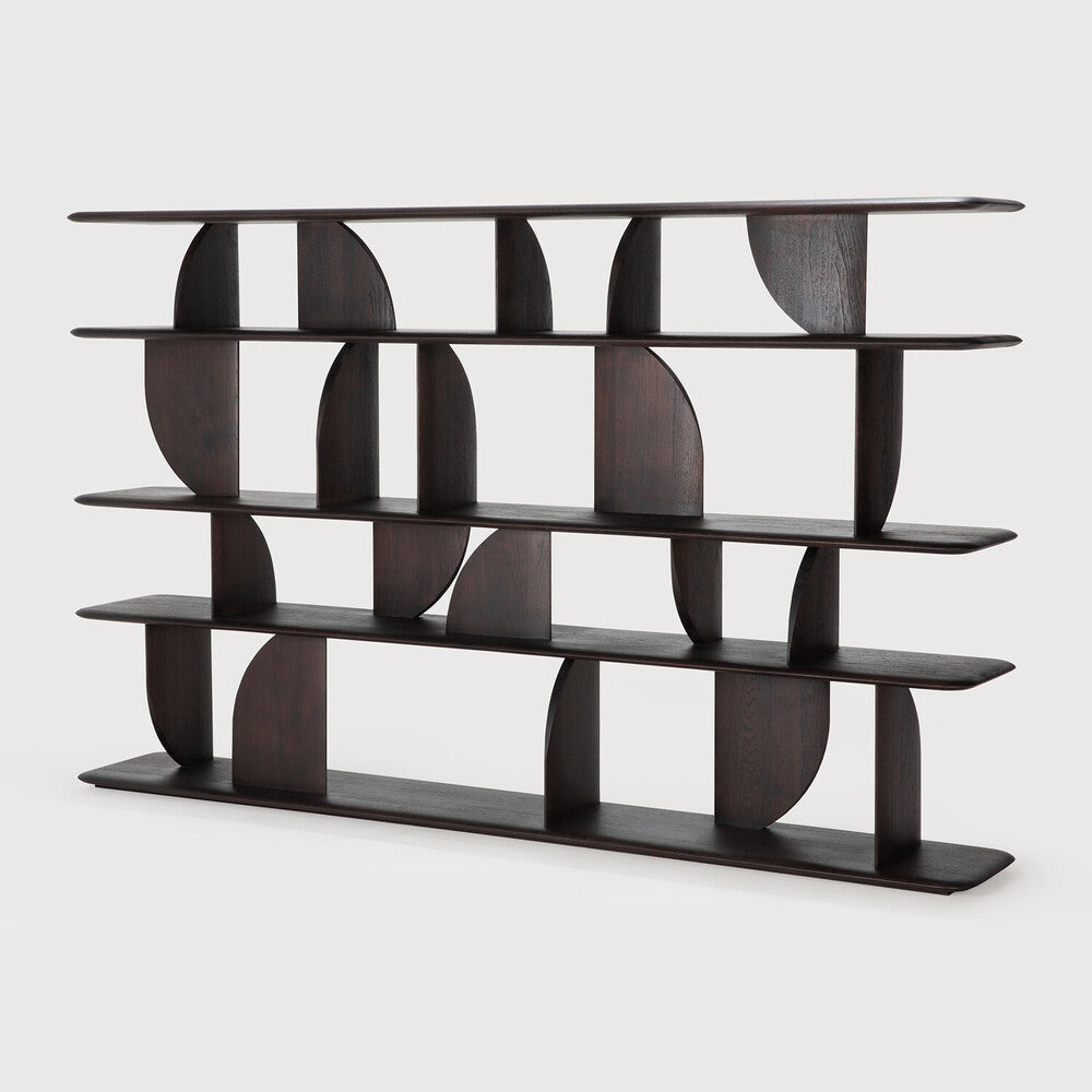 Geometric Modular Teak Rack
