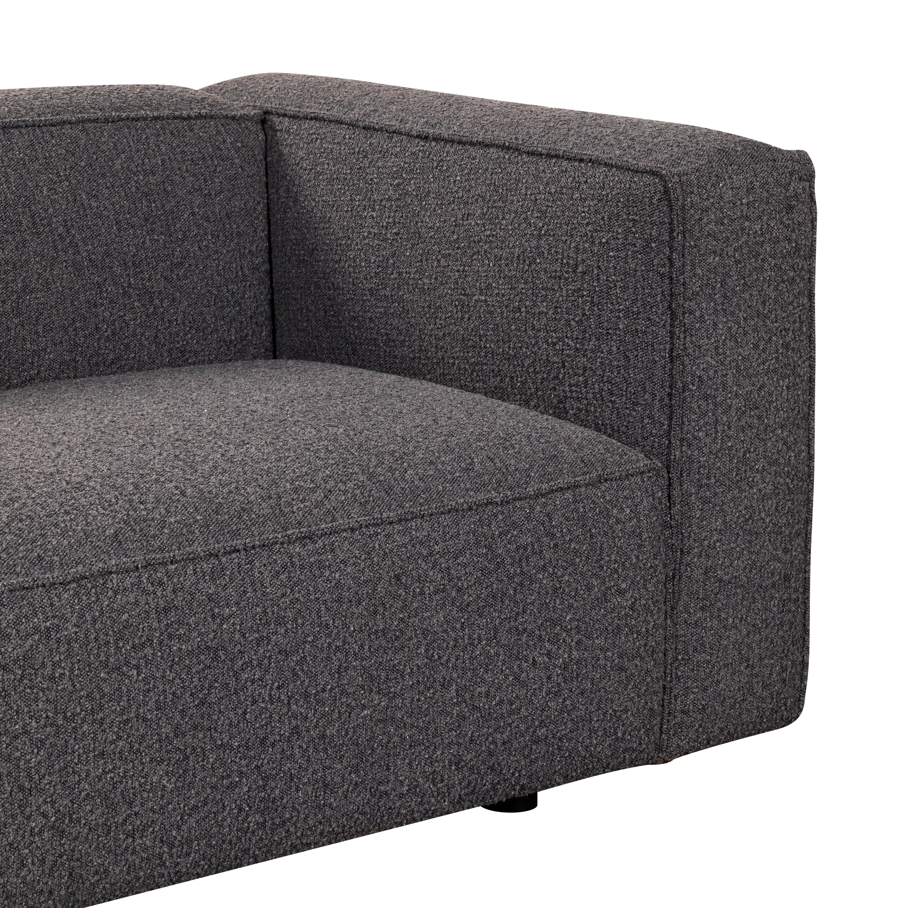 4 Seater Aretha Boucle charcoal