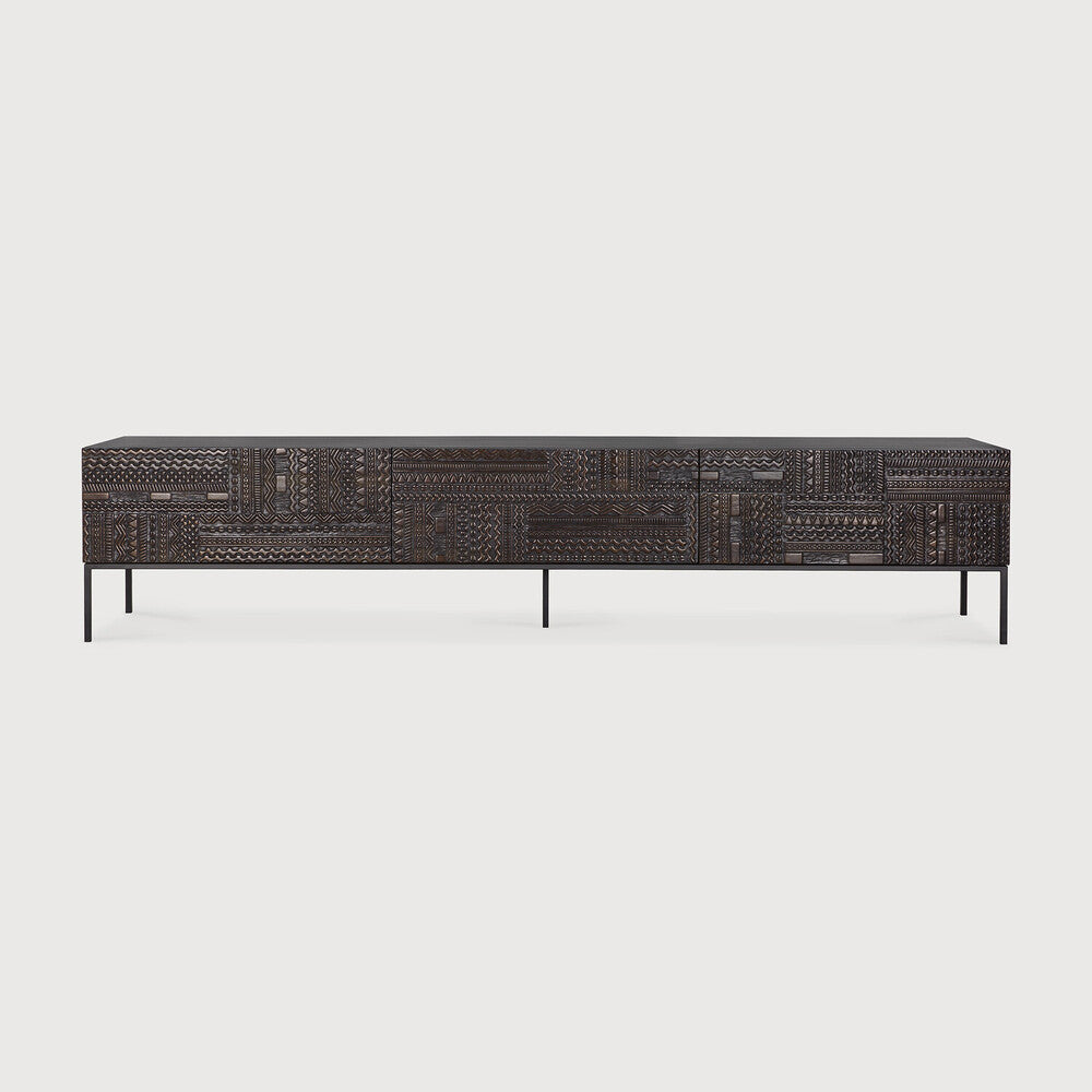 Tabwa Carved Oak TV Unit