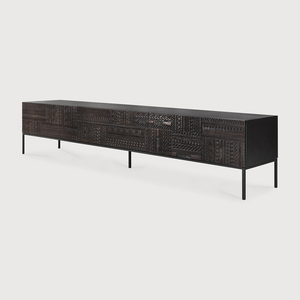 Tabwa Carved Oak TV Unit