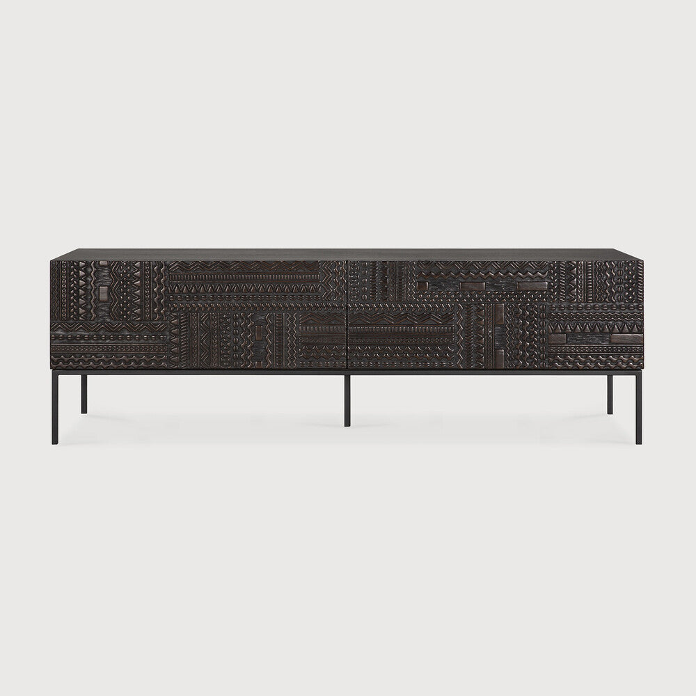 Tabwa Carved Oak TV Unit