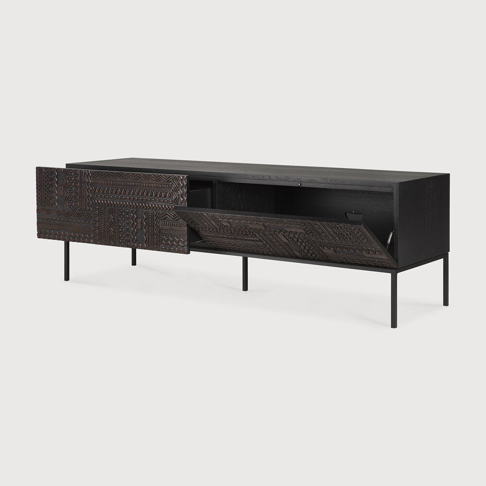 Tabwa Carved Oak TV Unit