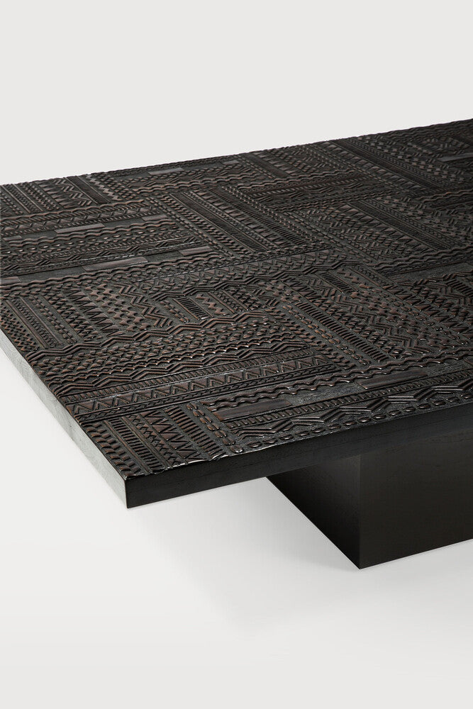 Tabwa Carved Teak Table