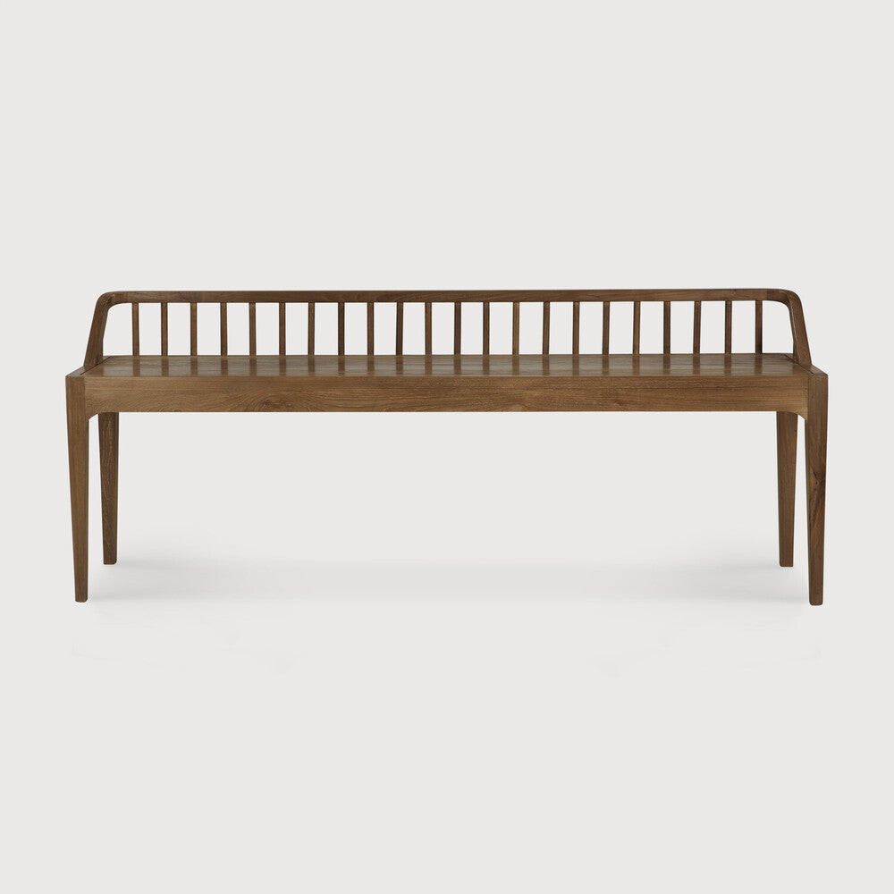 Spindle Teak Dining Bench