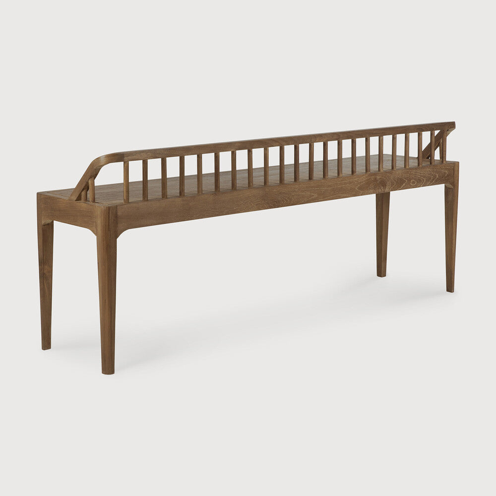 Spindle Teak Dining Bench