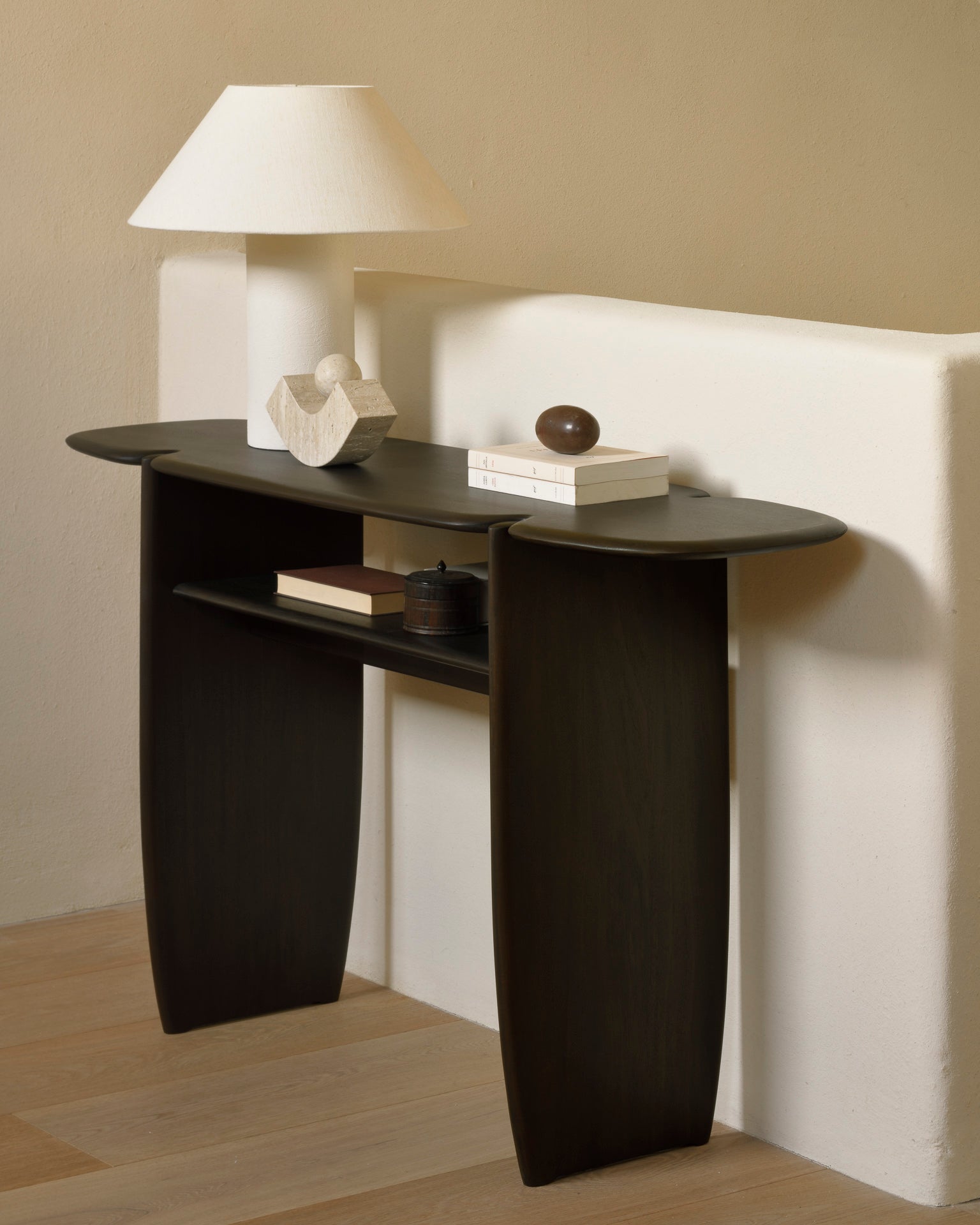 PI Minimalist Mahogany Console