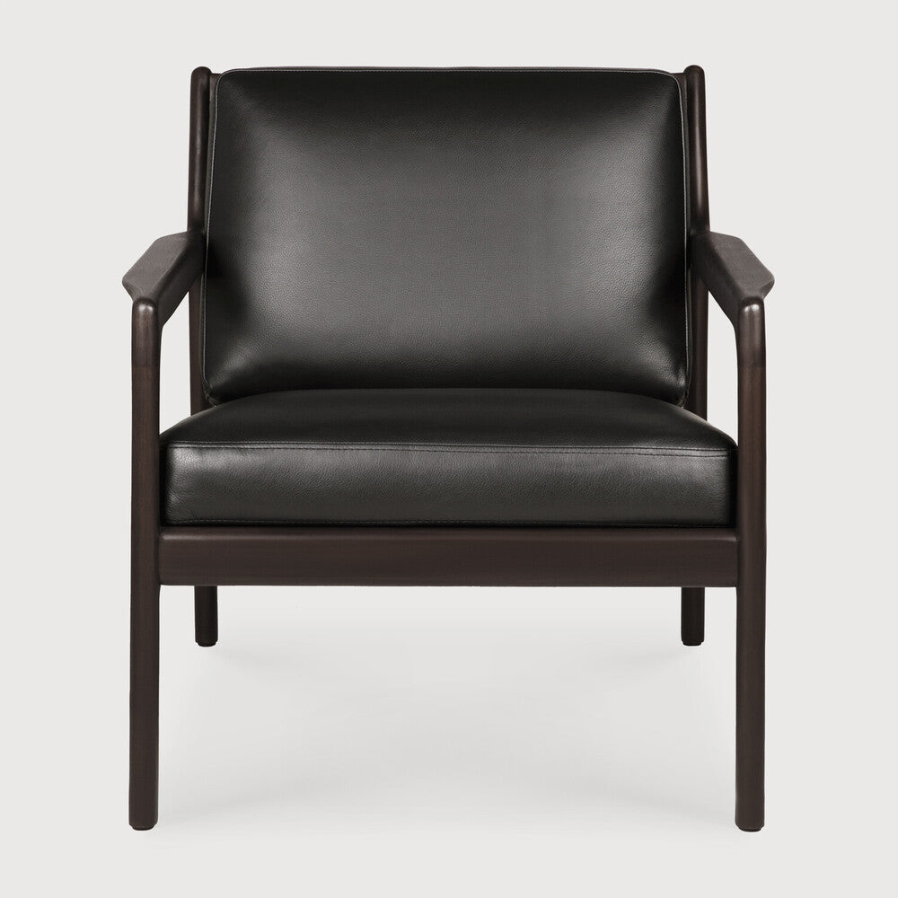 Jack Oak Leather Chair