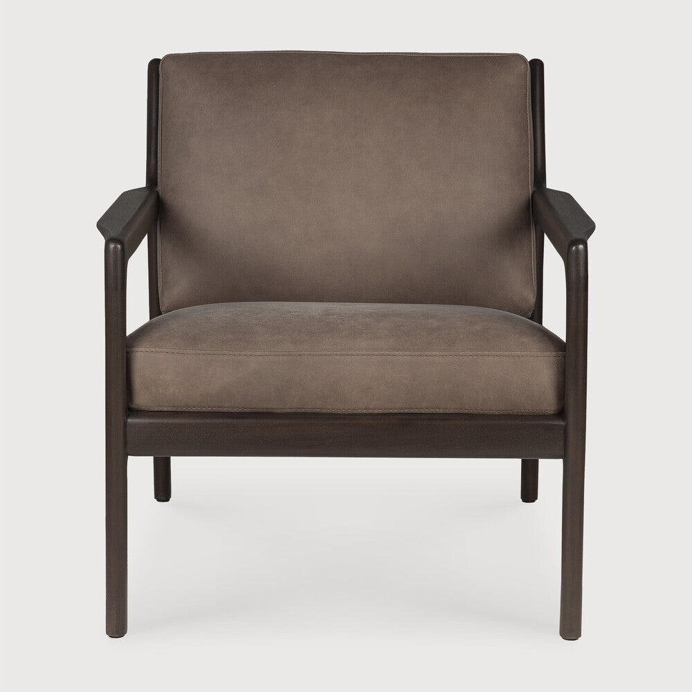 Jack Oak Leather Chair