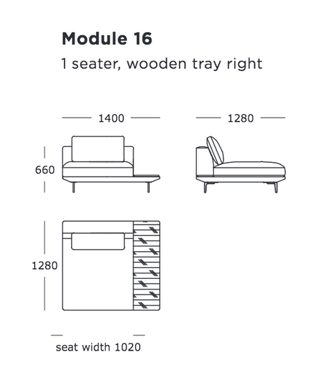 Surface 1 seater