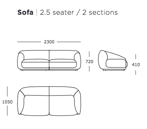 Montholon 2.5 seater