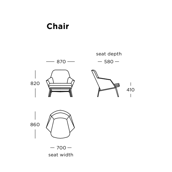 Hug Marrone Lounge Chair