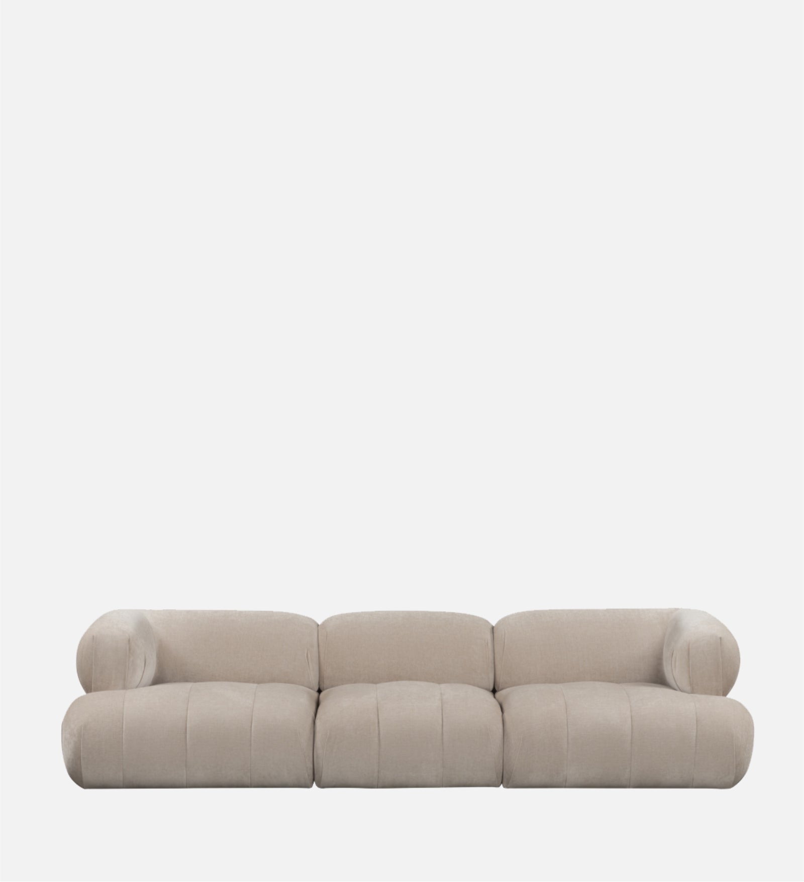 Leon 4 Seater Velvet Natural