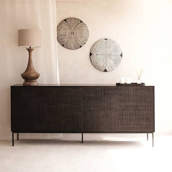 Grooves 3-Door Sideboard