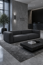 Aretha 4 Seater Boucle Charcoal