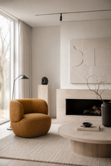 Patricia Swivel Chair Chennille Straw