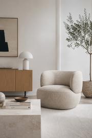 Patricia Swivel Chair Chenille Oat