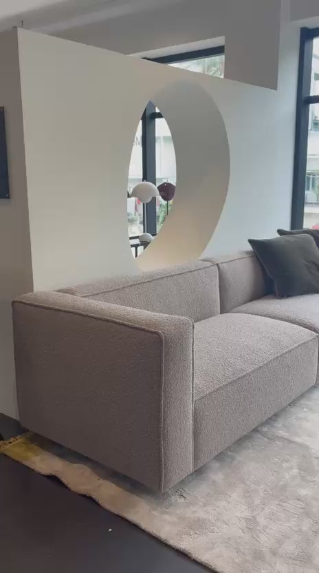Load video: Aretha 4 Seater Boucle Mink