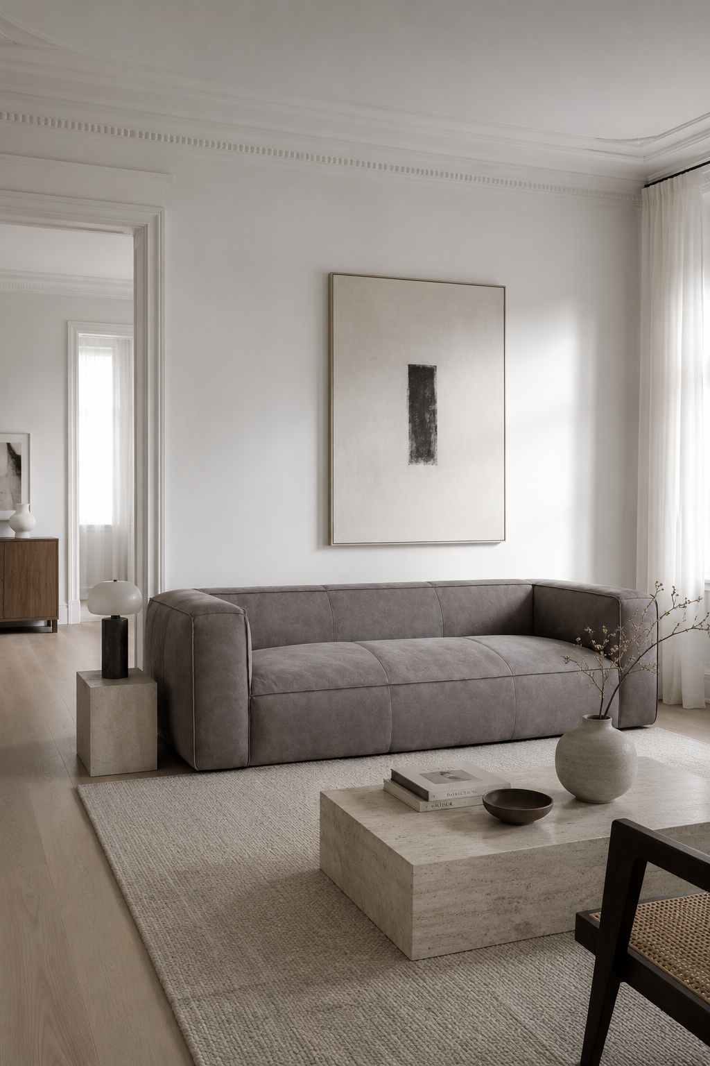 Raw Diva Sofa Utah Smoke leather