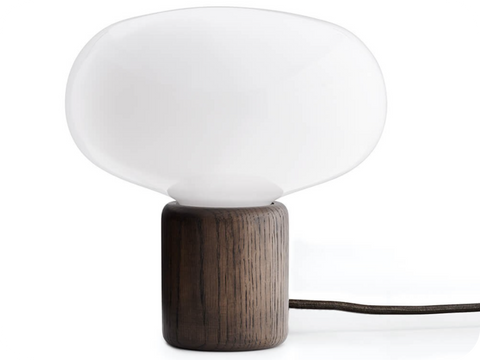 Karl Johan table lamp, White opal glass
