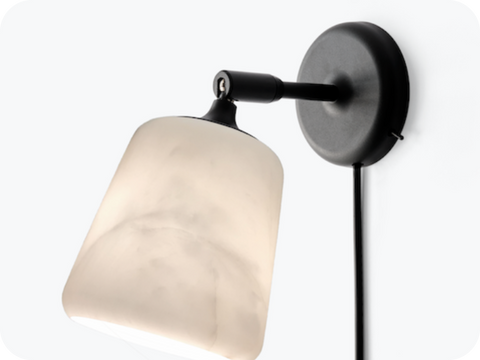 Material wall lamp