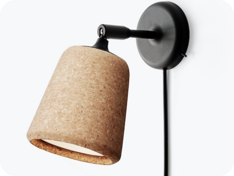Material wall lamp