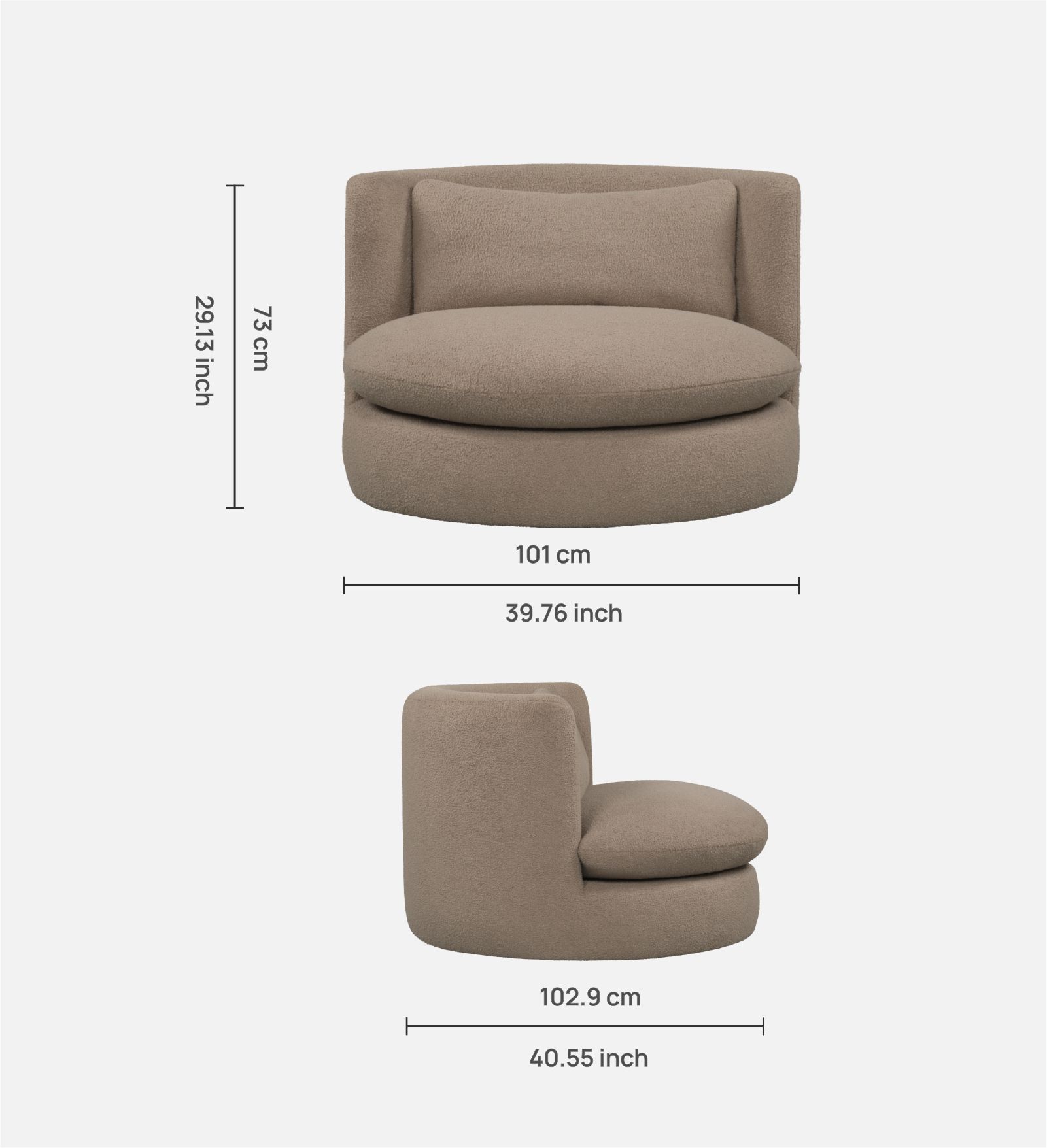 Mabel Swivel Chair - Image 2