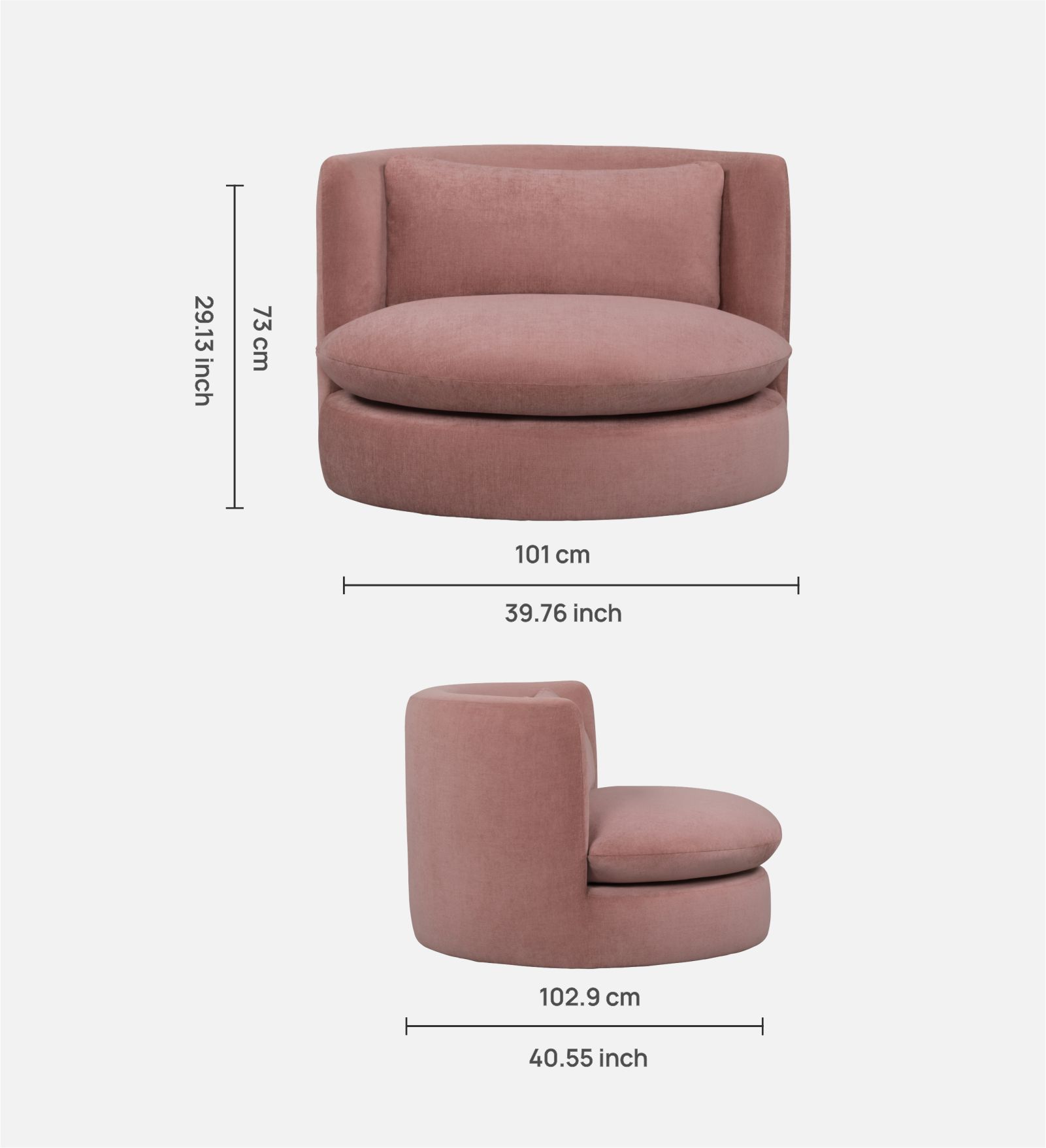Mabel Swivel Chair - Image 5
